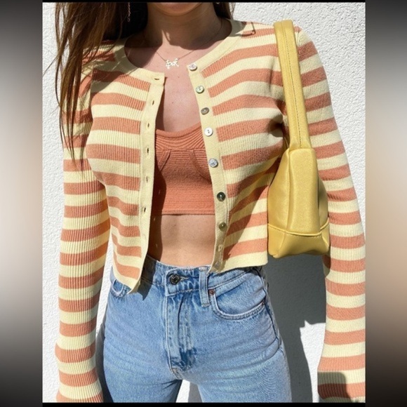 ZARA striped knit jacket 2298/015 - Picture 3 of 9